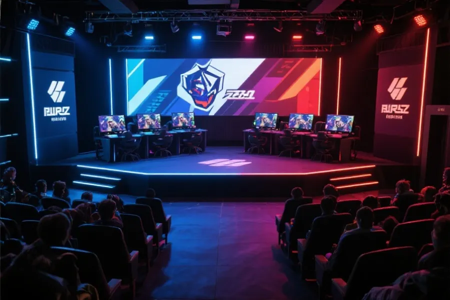 LCK春季赛电竞舞台示意图